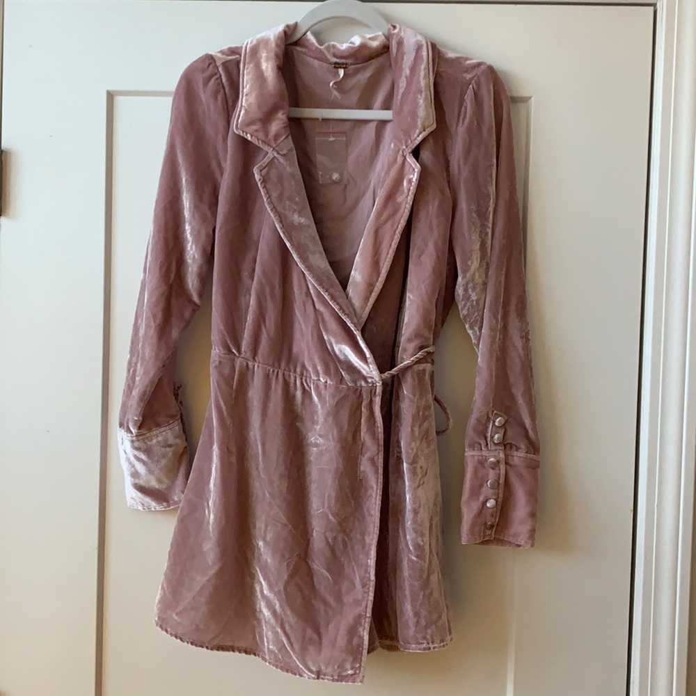 Free People Viola Velvet Romper